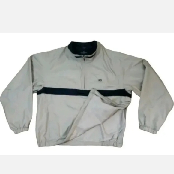 DOCKERS~Men's Size XL~Beige/Black Stain Defender Golf WINDBREAKER ⛳ - Picture 3 of 7